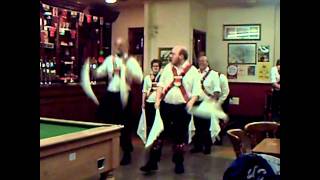 preview picture of video 'Cardiff Morris dance Lollipop Man in the Castle Hotel, Barry. 6th September, 2011'