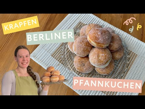 How To Make Berliner / Krapfen / Pfannkuchen - German Jam Filled Donuts