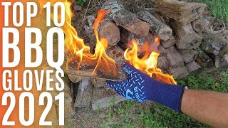 Top 10: Best BBQ Gloves of 2021 / Barbecue, Cooking, Oven, Welding, Grilling, Heat Resistant Gloves