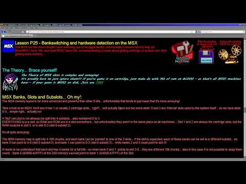 Z80 Assembly Lesson P25 - MSX Bankswitching and hardware detection
