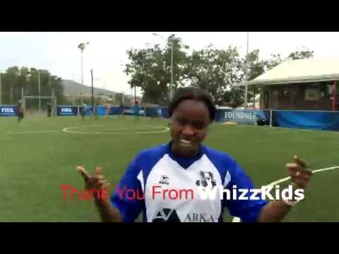 Whizzkids United  receiving part of V.V SVI kit donation