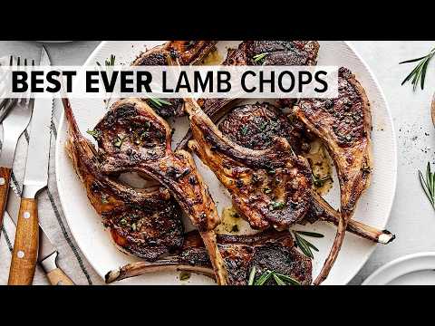 BEST LAMB CHOPS with Garlic Rosemary Flavor (So Easy!)