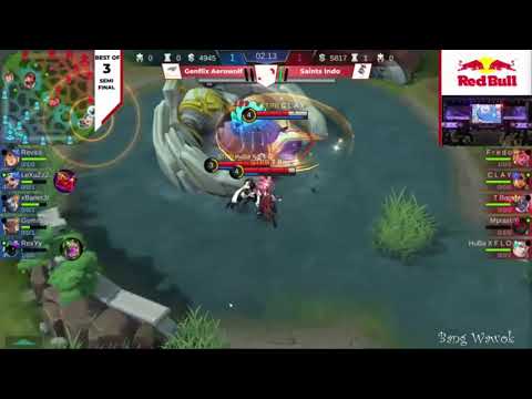 SAINTS INDO vs GENFLIX AEROWOLF BEKRAF GAME PRIME 2019 MOBILE LEGENDS MATCH 2