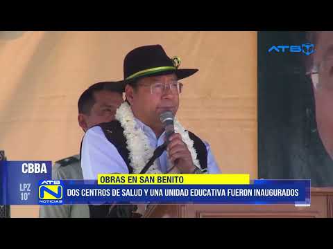 Presidente Arce entrega obras por el aniversario de Cochabamba