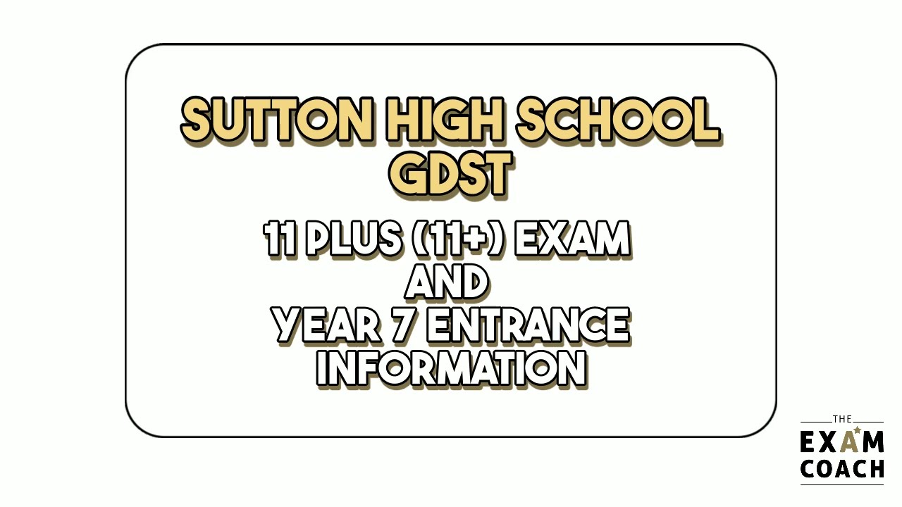 Sutton High School GDST 11+ (11 Plus) Exam Information and Admissions For Year 7 Entry
