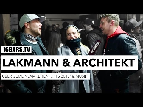 Architekt und Lakmann über Gemeinsamkeiten, "HITS 2015" und Musik (16BARS.TV)
