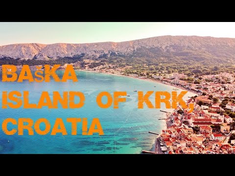 Baška - Island of Krk, Croatia - Drone footage - 4K Cinematic video, 2022, Ver. 2.0