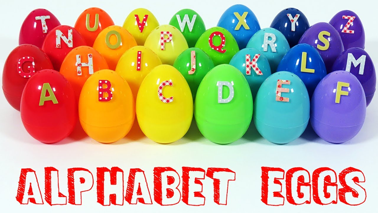 Learn the Alphabet with Surprise Eggs ✈️ A is for Airplane ✈️