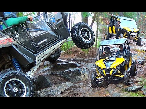 Scenic Off-Road Trail Ride in Northern Ontario Canada  - Polaris RZR & Can-Am Maverick + Renegade