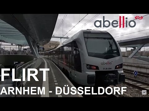 NS Abellio FLIRT RE 19 van Arnhem Centraal naar Düsseldorf Hauptbahnhof
