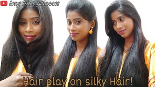 My new Hair play video on my silky hair!