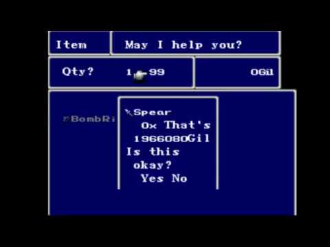 Infinite Items Glitch In FFIV