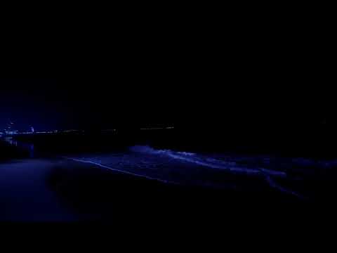 Fall Asleep with Powerful Waves at Night on Museddu Beach   Ocean Sounds for Deep Sleeping