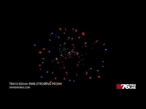 TB410 60mm RWB Strobing Peony - Single Shot
