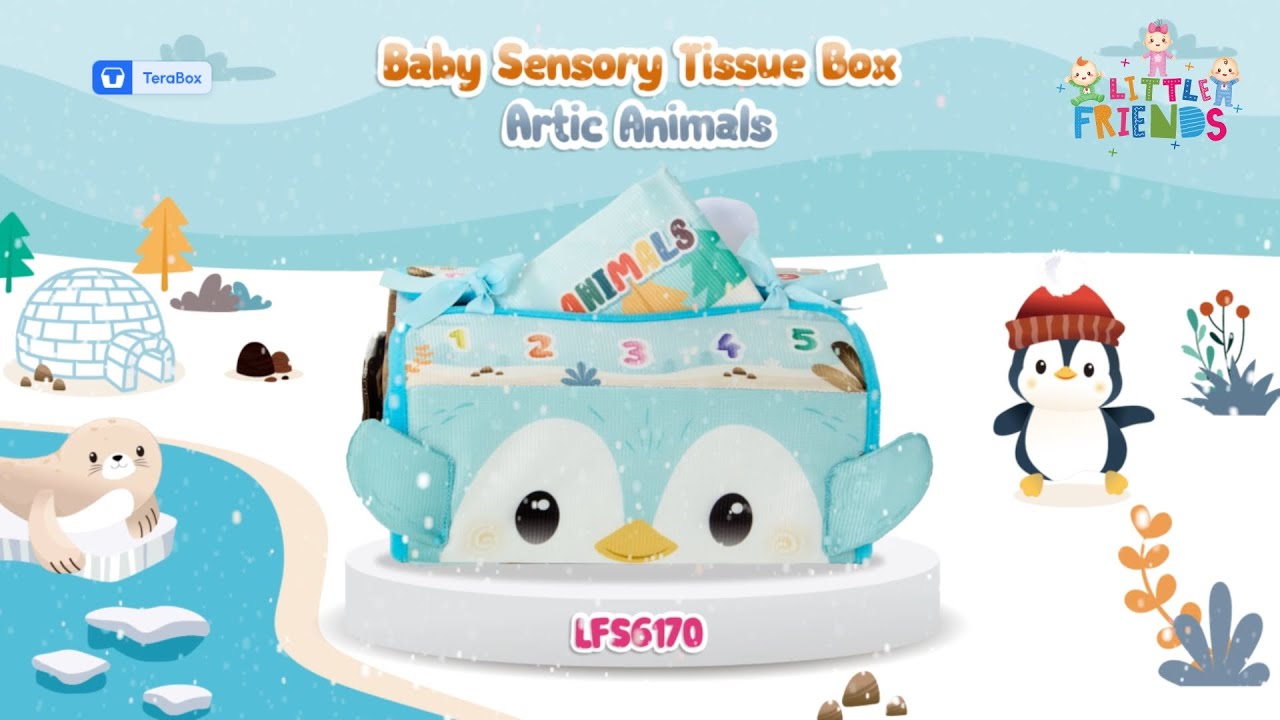 Baby Sensory Tissue Box Artic Animals LFS6170