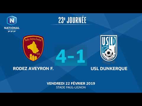 J23 : Rodez Aveyron Football - USL Dunkerque (4-1), le résumé I National FFF 2018-2019