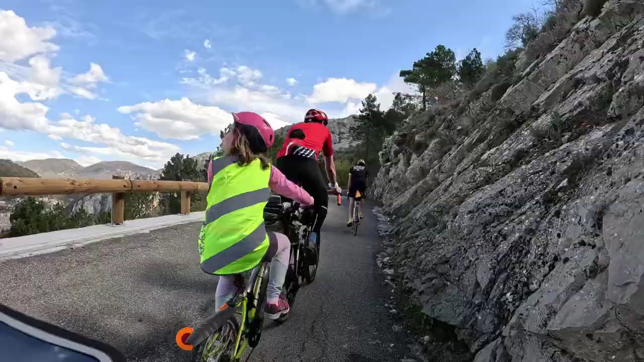 Bicycle POV riding in French Riviera
