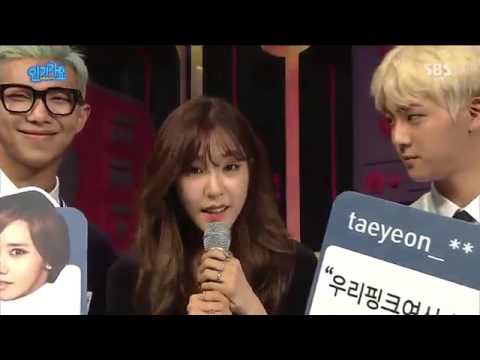 [160515] BTS Jin & Rapmonster with Tiffany Interview @ Inkigayo