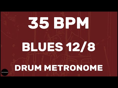 Blues 12/8 | Drum Metronome Loop | 35 BPM