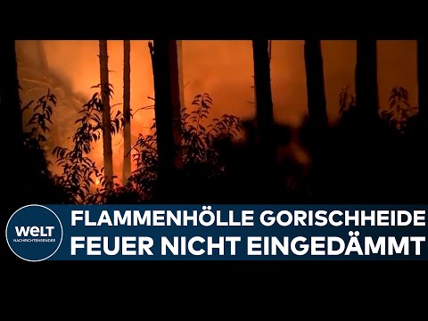 WALDBRÄNDE: Flammenhölle Gorischheide – Feuer nicht eingedämmt