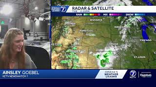 Live August 25, Spotty t'storm chance tonight staying mostly southwest of Omaha