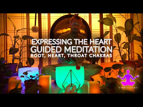 Guided Root, Heart, Throat Chakra Meditation for Expressing Our Heart, Love, Truth, & Emotions