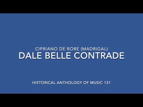 Da la belle contrade Cipriano de Rore Madrigal HAM 131