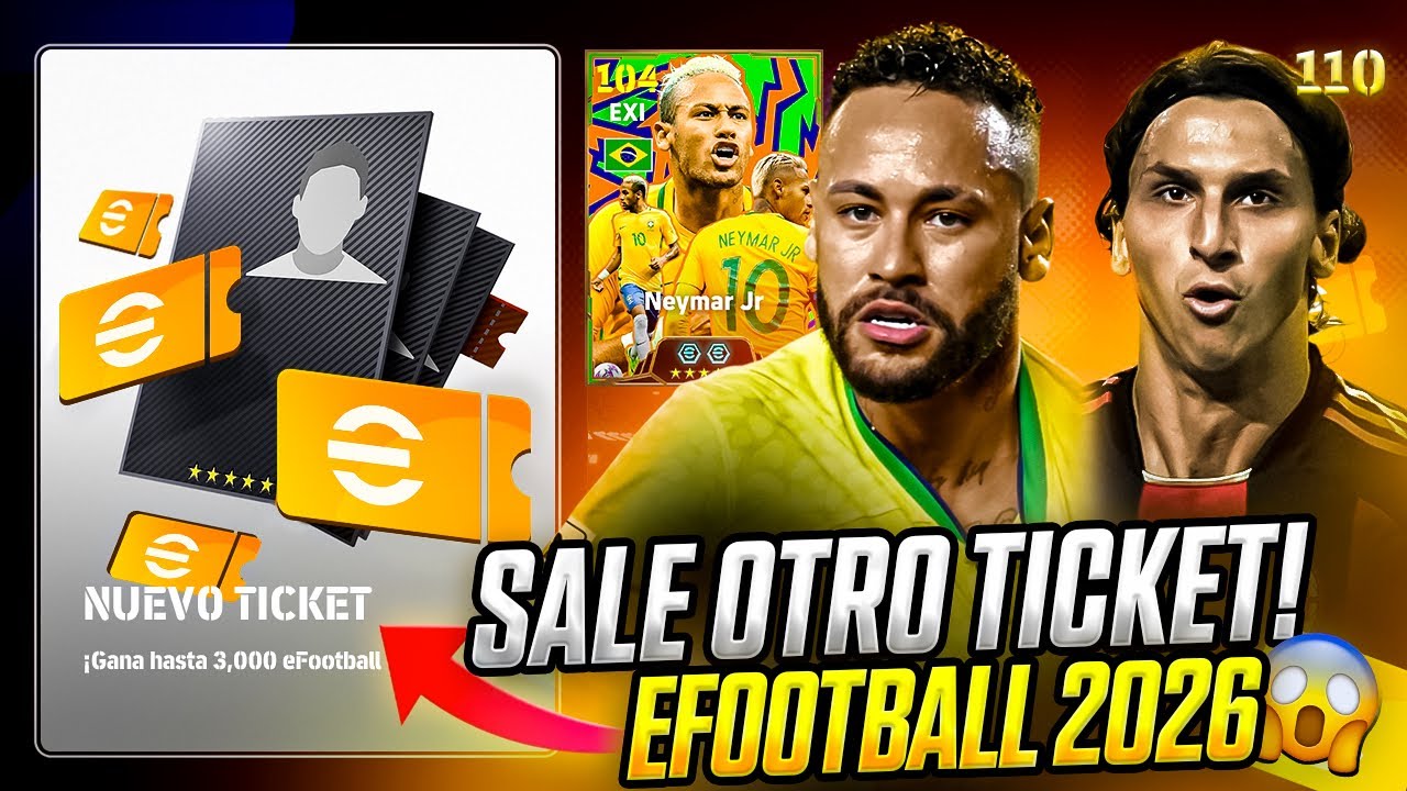 ¡SORPRESA EFOOTBALL!🎁Llegó el Ticket🎟️✅De Intercambio?🤔+Nueva Lluvia de Monedas🎁Y Nuevo Neymar!🇧🇷✅