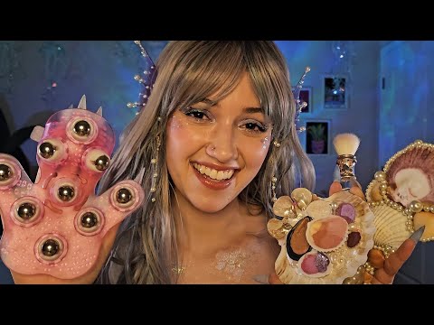 ASMR Skincare and Makeup at the Mermaid Spa 🧜‍♀🫧 (layered sounds, pampering, personal attention)