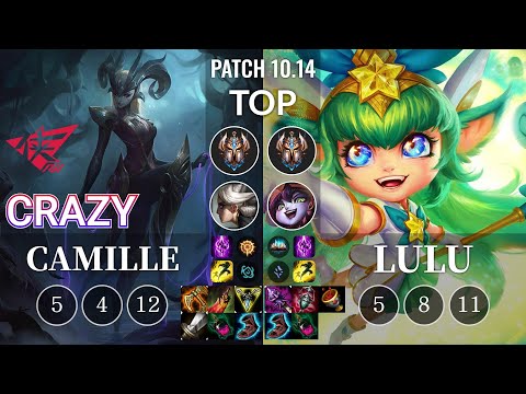 RW Crazy Camille vs Lulu Top - KR Patch 10.14