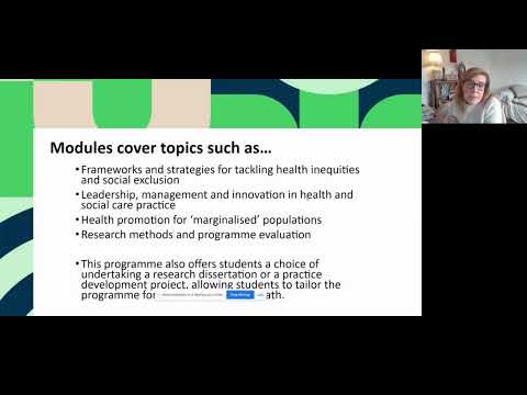 MSc in Health and Social Inclusion - Postgraduate Information Week