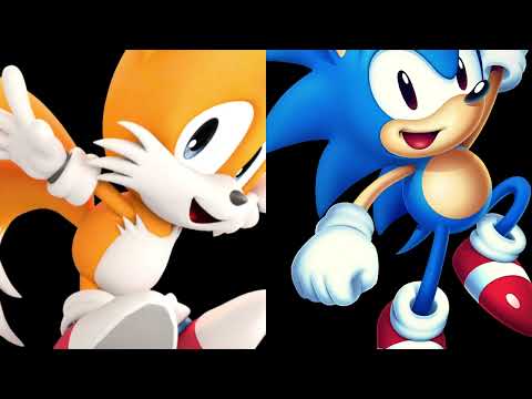 Lost my mind but it is sonic the hedgehog and tails the fox