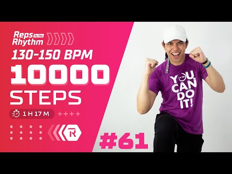 10000 STEPS CHALLENGE • 130-150 BPM SUPER FUN CARDIO • Walking Workout #61 • Keoni Tamayo