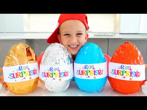 Vlad and Niki Chocolate Eggs Surprise Challenge