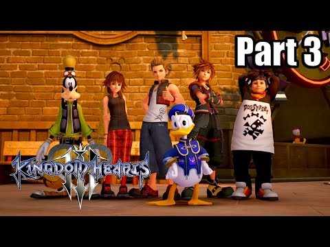 Kingdom Hearts 3 [PS4 PRO] English Walkthrough Part 3 - Twilight Town (No Commentary)
