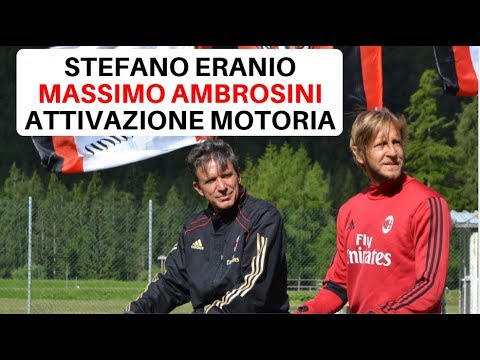 Massimo Ambrosini and Stefano Eranio, Warm up before Training