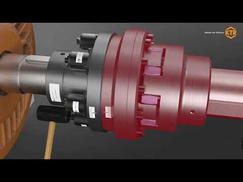 Assembly of the KTR-SI FRE idle rotation overload coupling / safety coupling | KTR Systems