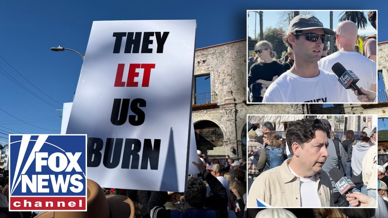 'THEY LET US BURN': Palisades Fire victims protest leadership's weak response