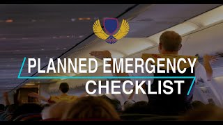 Planned Emergency Checklist - Initial Cabin Crew Training