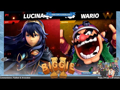 Biggie II: KFC (Lucina) Vs iDeeKay.net (Wario) - Losers Quarter Finals Ultimate
