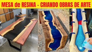 MESA DE RESINAS COMO FAZER MESA de RESINA PASSO a PASSO