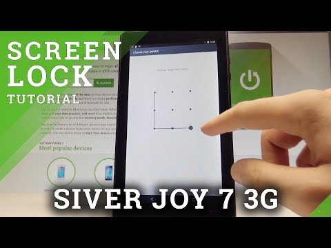 How to Set Up Screen Lock on SIVER JOY 7 3G - Add Pattern Lock |HardReset.Info