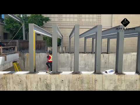 Custom Steel Parkade Trellis