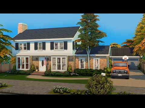 nostalgic family home \\ The Sims 4 CC speed build