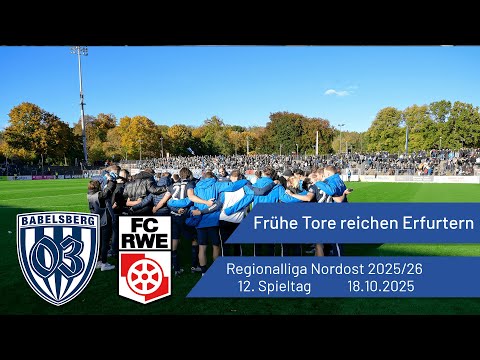 Frühe Tore reichen Erfurtern | Babelsberg 03 vs. Rot-Weiß Erfurt | #nulldreitv | 2025/26