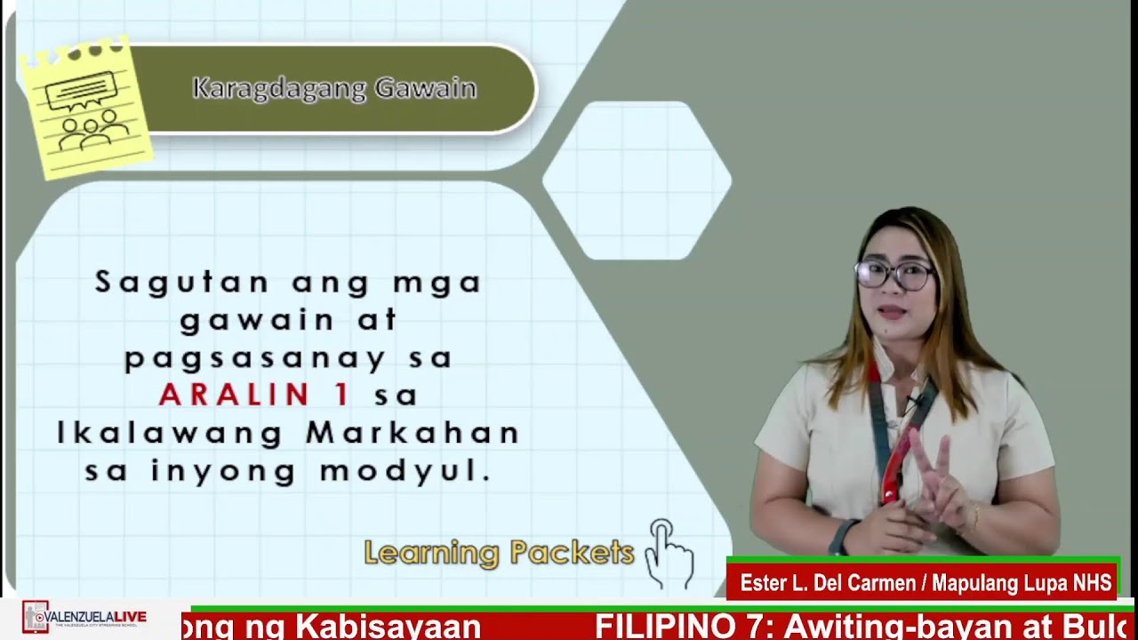 GRADE 7 FILIPINO Q2 AWITING-BAYAN AT BULONG NG KABISAYAAN