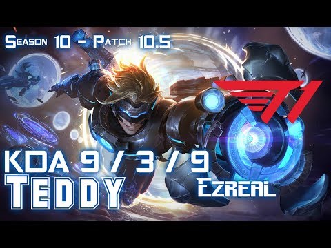 T1 Teddy EZREAL vs APHELIOS ADC - Patch 10.5 KR Ranked