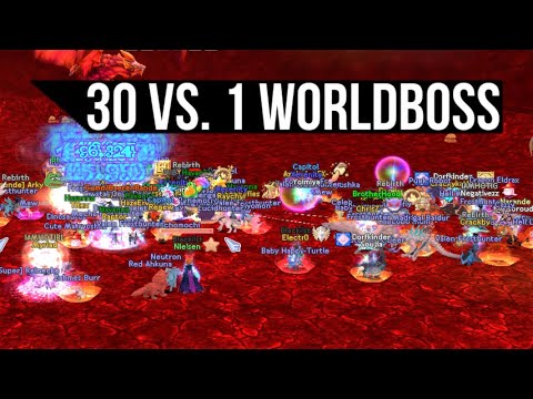 Forsaken Flyff Arcanist vs. Worldboss Red Meteonyker & Sh﻿inta - Fly For Fun Mage Gameplay (PServer)