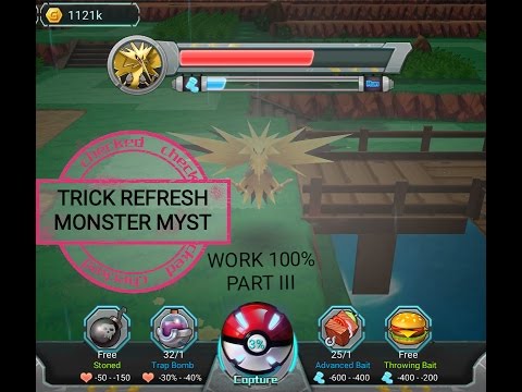 Trick Refresh Monster Myst For Legends Pokemon Part 2, 3 work 100% - POKELAND LEGENDS