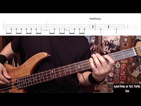 Rainbow In The Dark by Dio - Bass Cover with Tabs Play-Along
